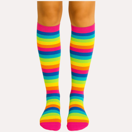 Media Bucaneras Rayas Pastel y Neon  x Unidad