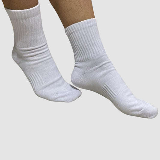 Media básica 3/4 blanca  x Docena - REF002